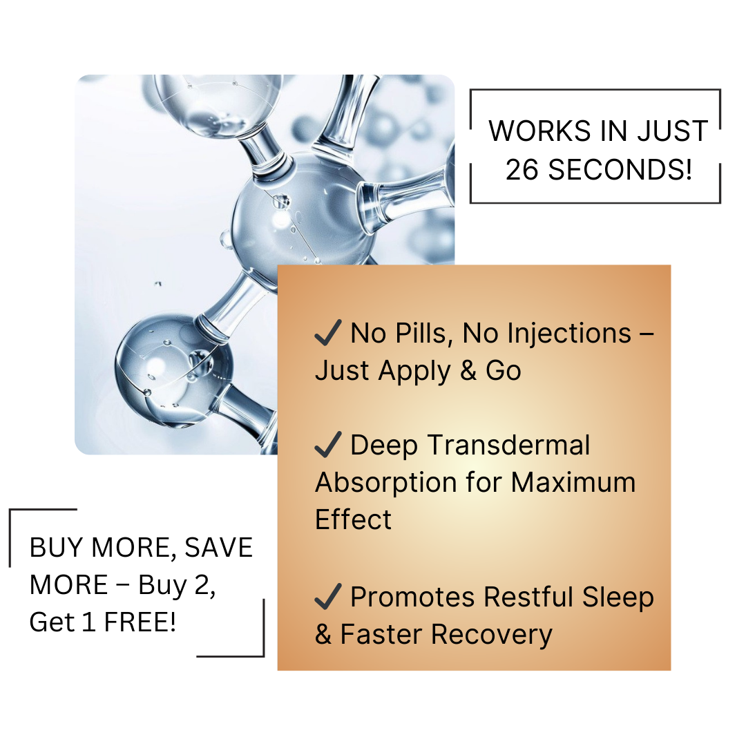 HGH Gel – Fast Absorbing Anti-Aging & Recovery Formula | Improve Sleep, Energy & Muscle Tone | BUY 2 GET 1 FREE!
