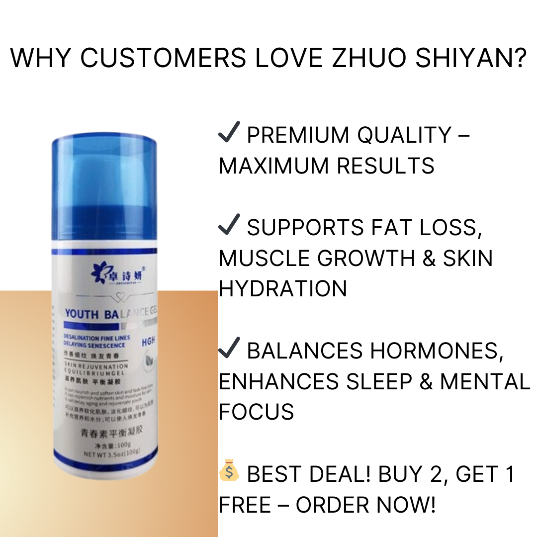 HGH Gel – Fast Absorbing Anti-Aging & Recovery Formula | Improve Sleep, Energy & Muscle Tone | BUY 2 GET 1 FREE!